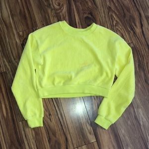 Highlighter crop thin sweater